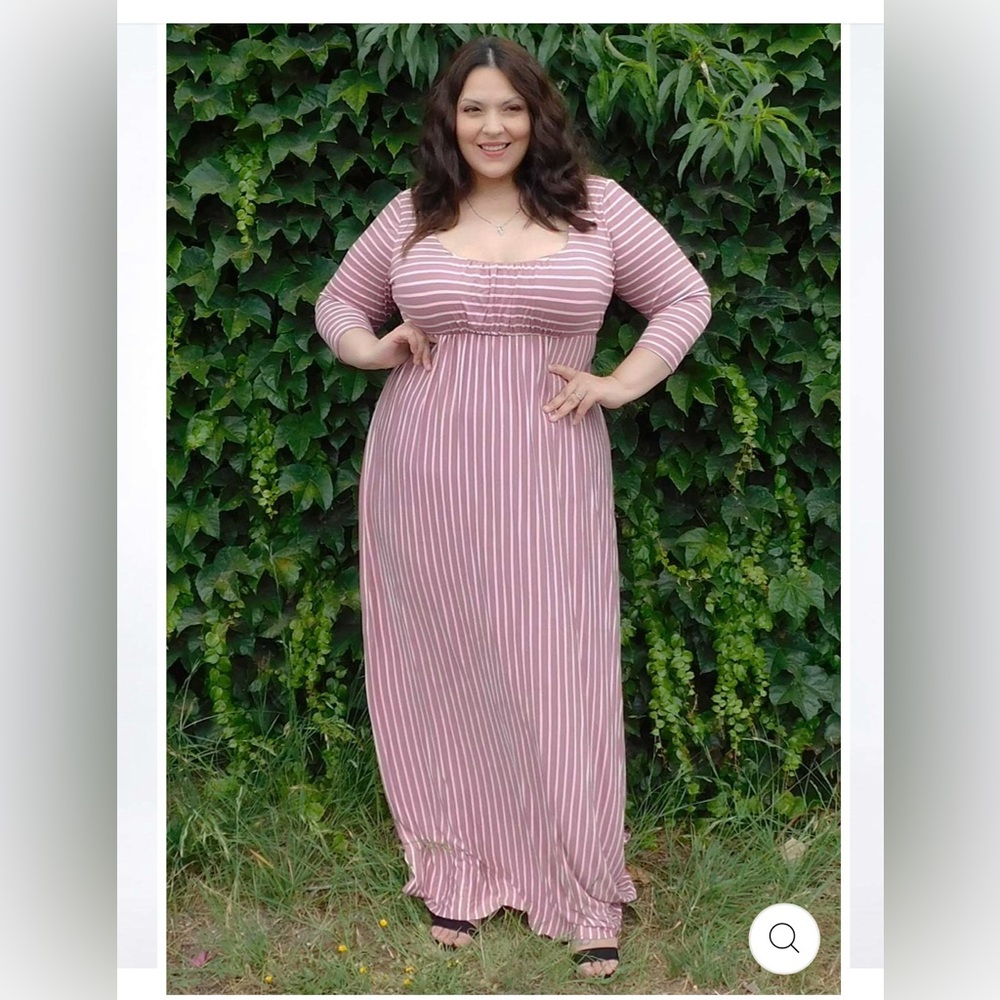 SWAK Designs LOIS MAXI DRESS STRIPE 5X